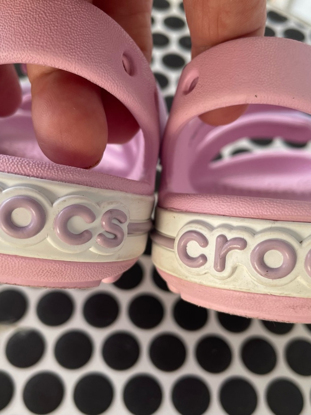 Crocs Girls Toddler Cruiser Sandals in Ballerina Pink / Lavender Size C8